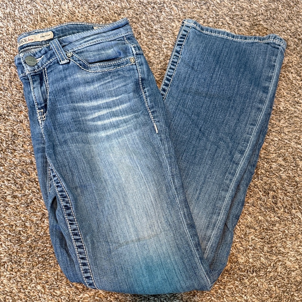 BKE Women's Blue Boot Cut Jeans